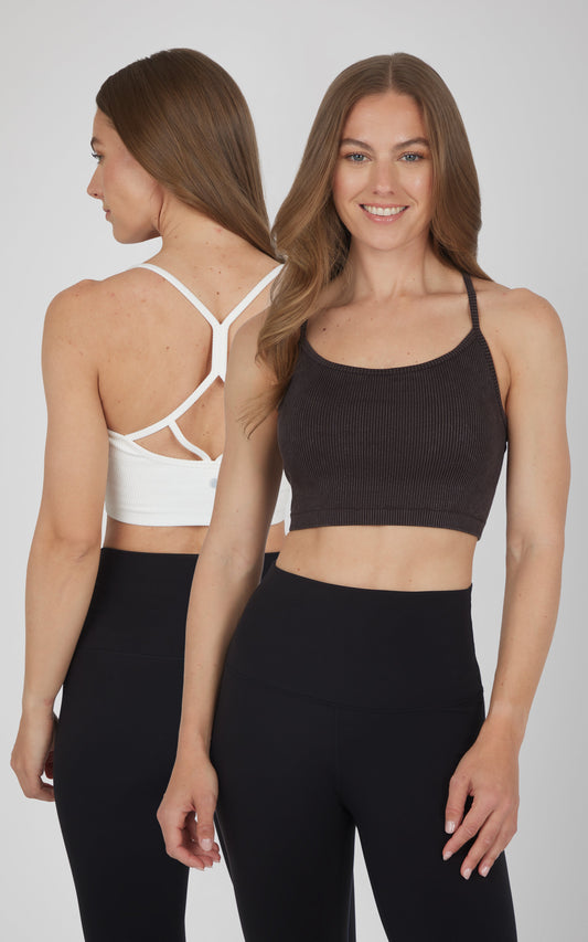 2 PK Ribbed Seamless Rosaline Bra - Our Cafe Story