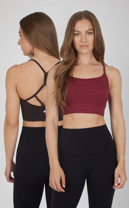 2 PK Ribbed Seamless Rosaline Bra