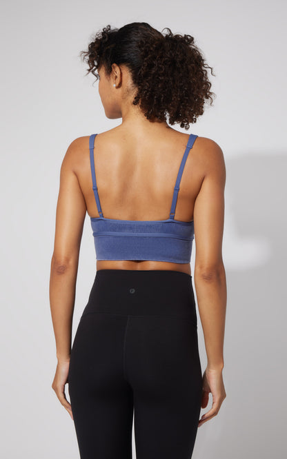 2 PK Stonewash Ribbed Seamless Bra - Our Petal Tone Story