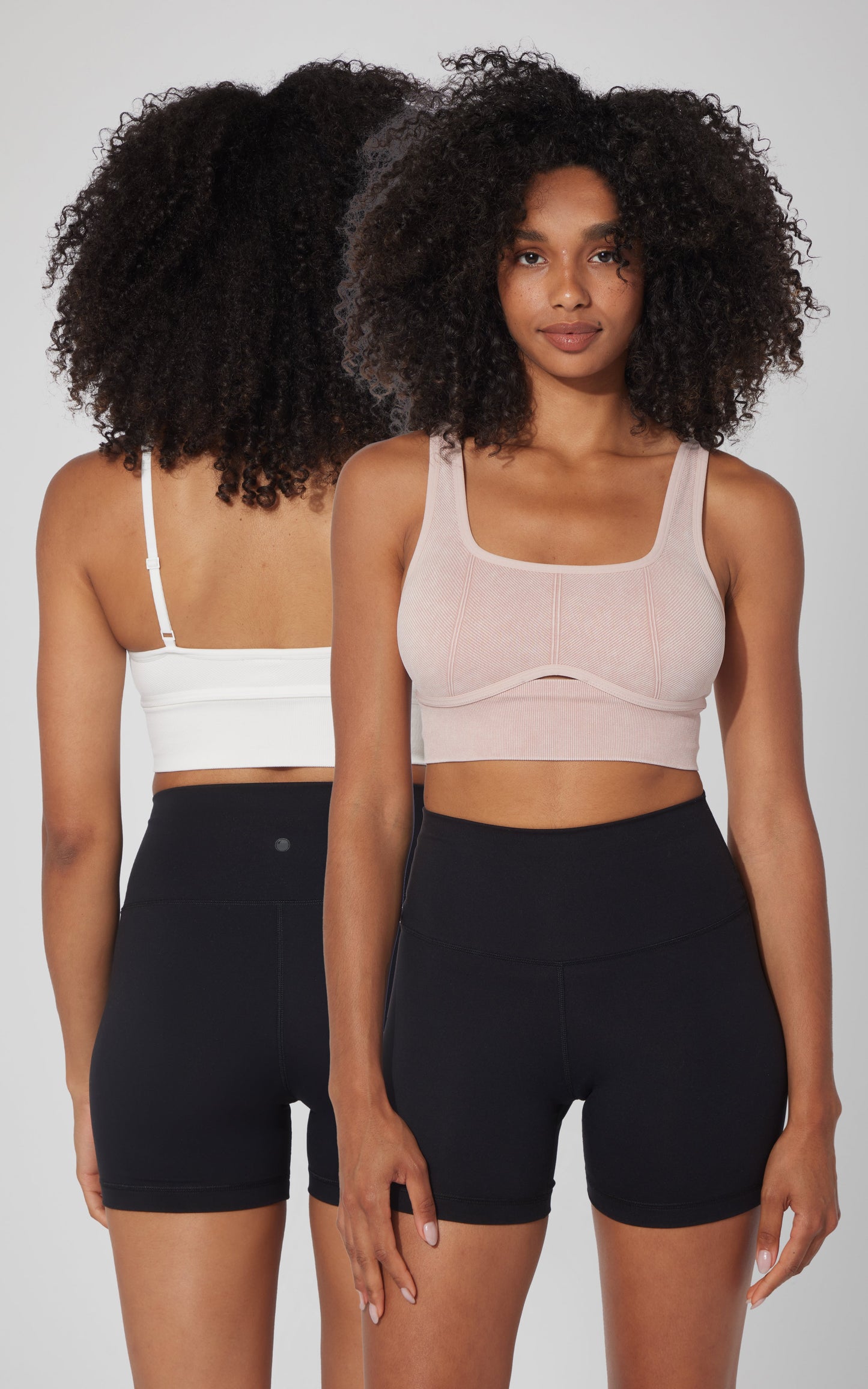 2 PK Stonewash Ribbed Seamless Bra - Our Petal Tone Story