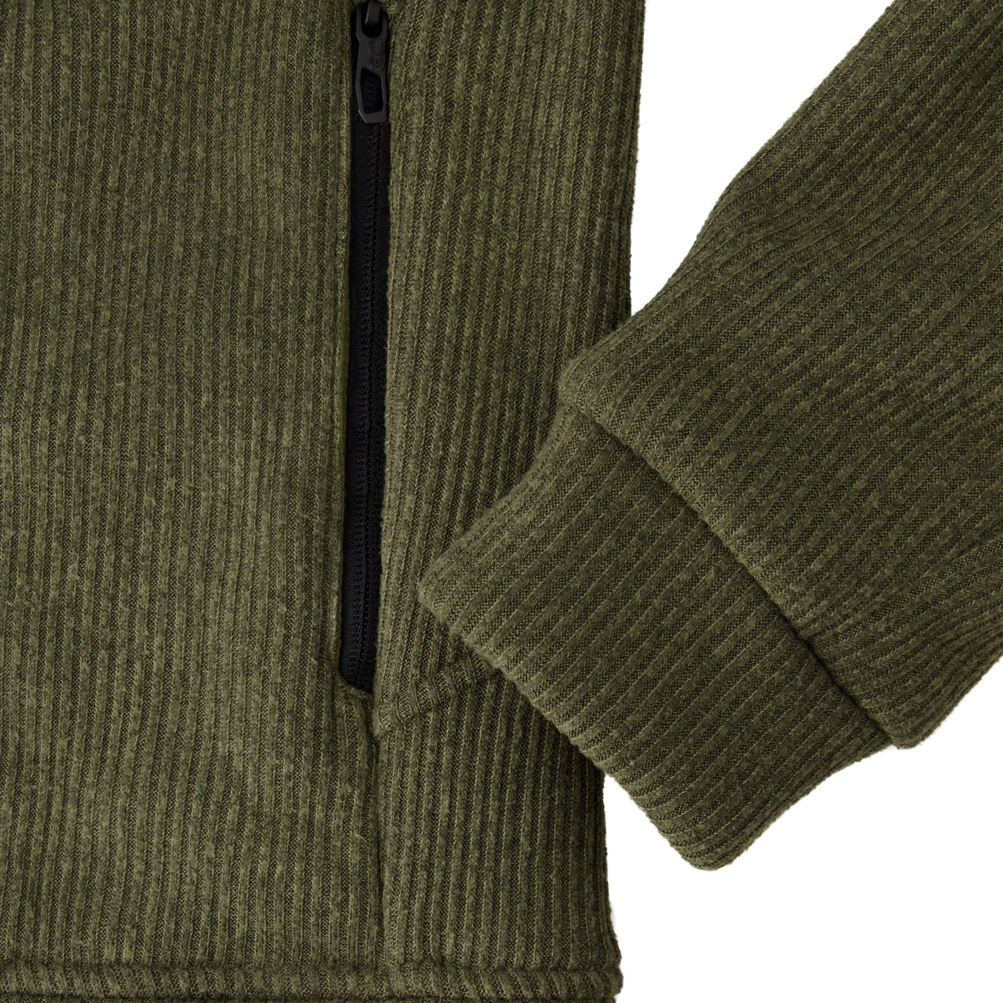 Mens Sherpa Hoodie - Olive
