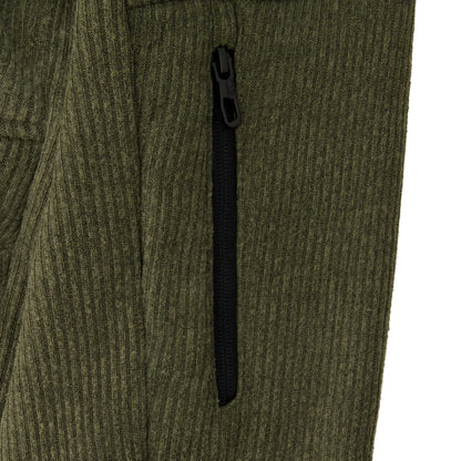 Mens Sherpa Hoodie - Olive