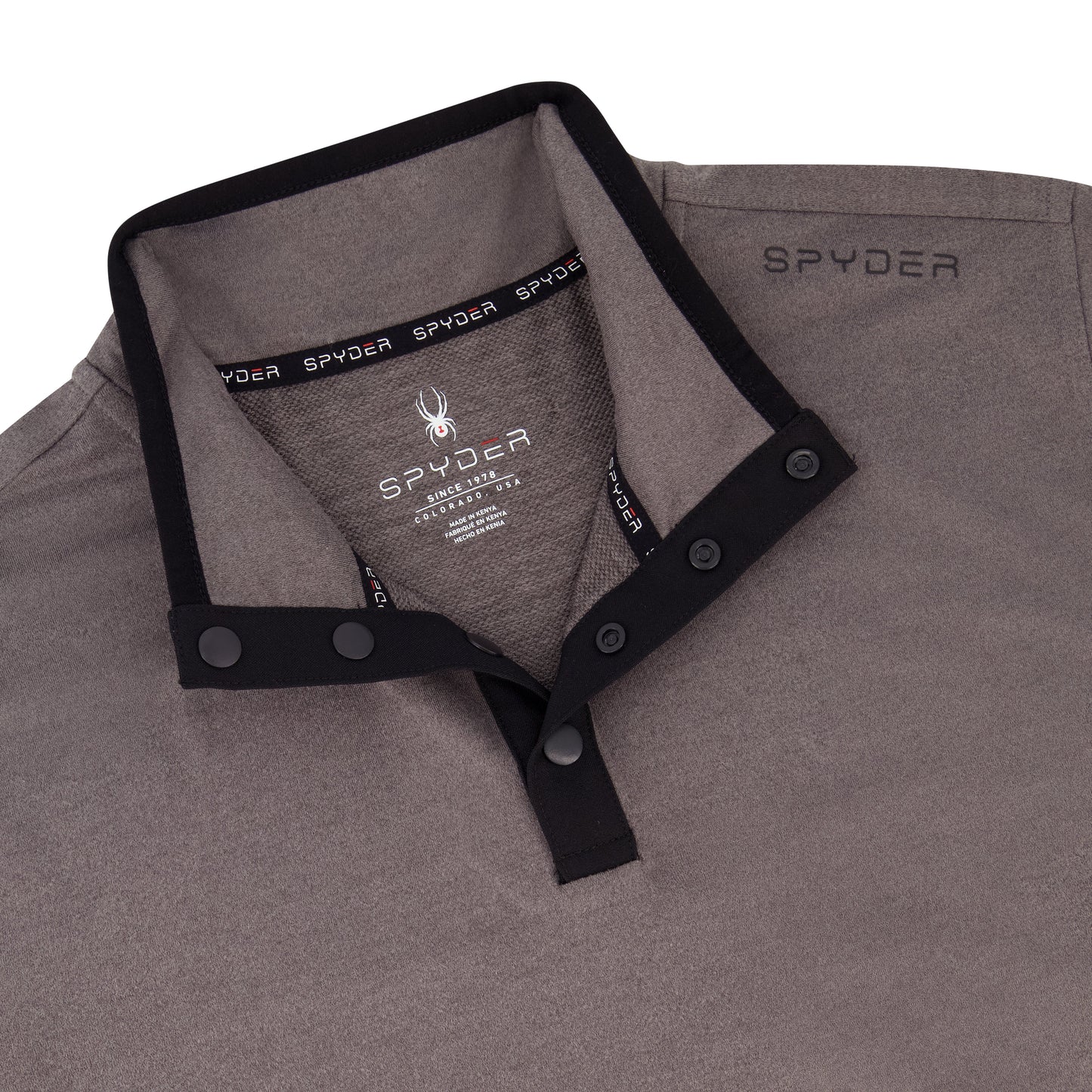Spyder Men's Marled French Terry Quarter Snap - Polar