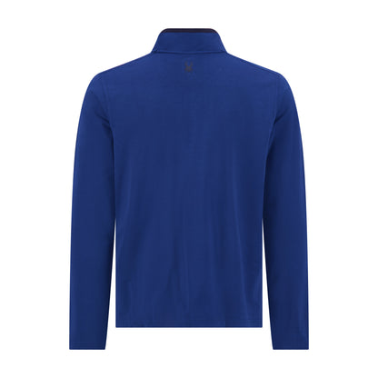 Spyder Men's Marled French Terry Quarter Snap - True Blue