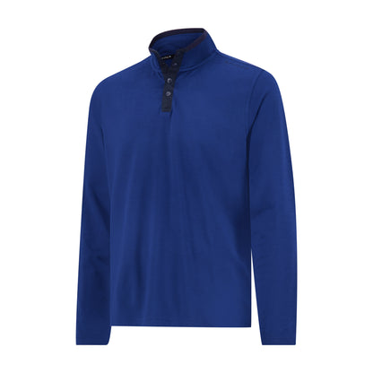 Spyder Men's Marled French Terry Quarter Snap - True Blue