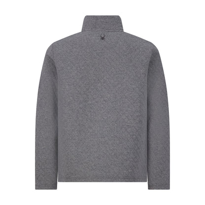 Spyder Men's Diamond Quilt Quarter Zip - Grey