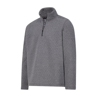 Spyder Men's Diamond Quilt Quarter Zip - Grey