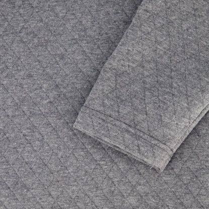 Spyder Men's Diamond Quilt Quarter Zip - Grey