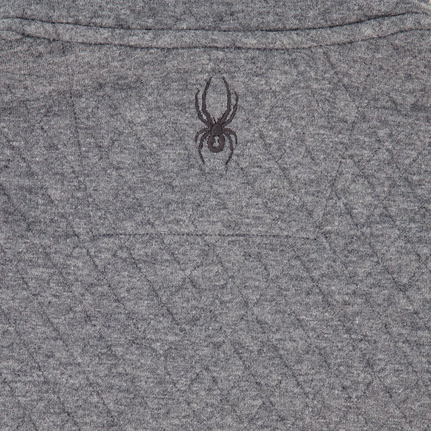 Spyder Men's Diamond Quilt Quarter Zip - Grey