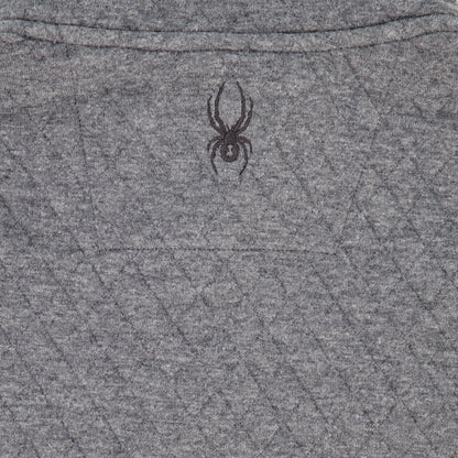 Spyder Men's Diamond Quilt Quarter Zip - Grey