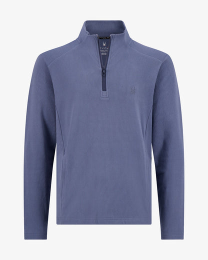 Men's Corduroy Quarter Zip - Midnight Blue