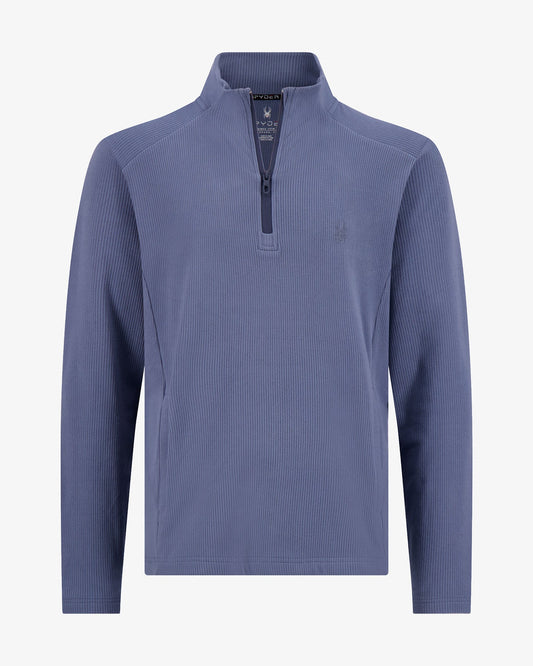 Men's Corduroy Quarter Zip - Midnight Blue