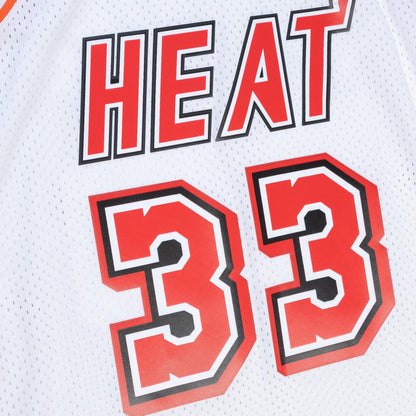 Mitchell & Ness Men's NBA White Jersey Heat 1996 Alonzo Mourning