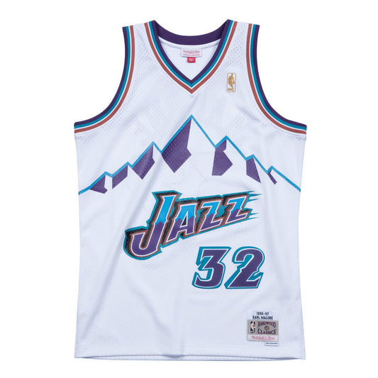 Mitchell & Ness Men's NBA Swingman Home Jersey Jazz 96-97 Karl Malone