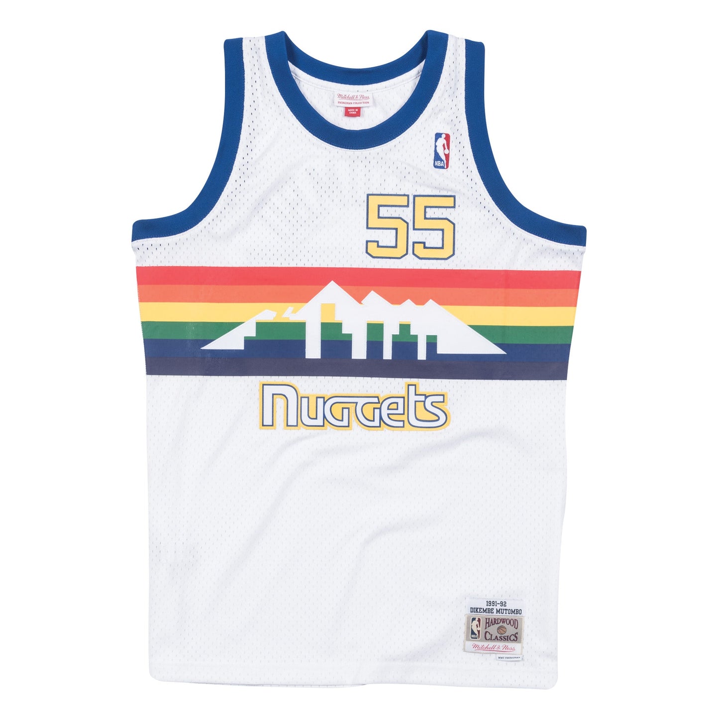 Mitchell & Ness Men's NBA Swingman Jersey Nuggets 91-92 Dikembe Mutombo