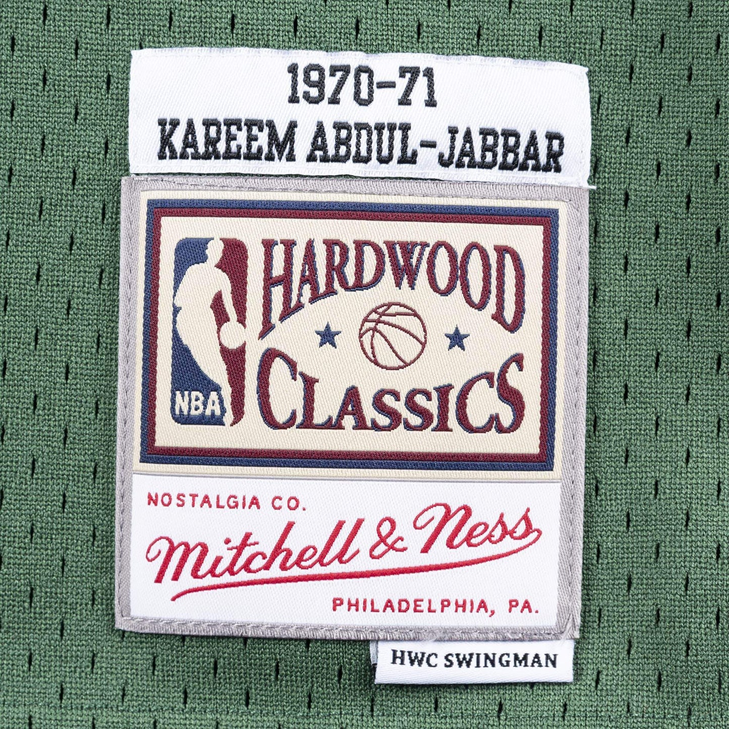 Men's Mitchell & Ness NBA Swingman Jersey Bucks 70 Kareem Abdul-Jabbar