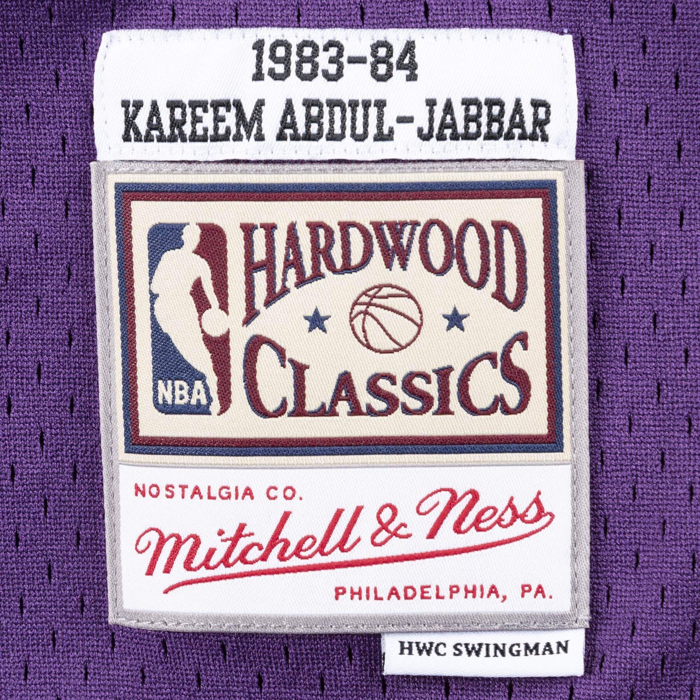 Mitchell & Ness Men's NBA Swingman Jersey Lakers 83 Kareem Abdul-Jabbar