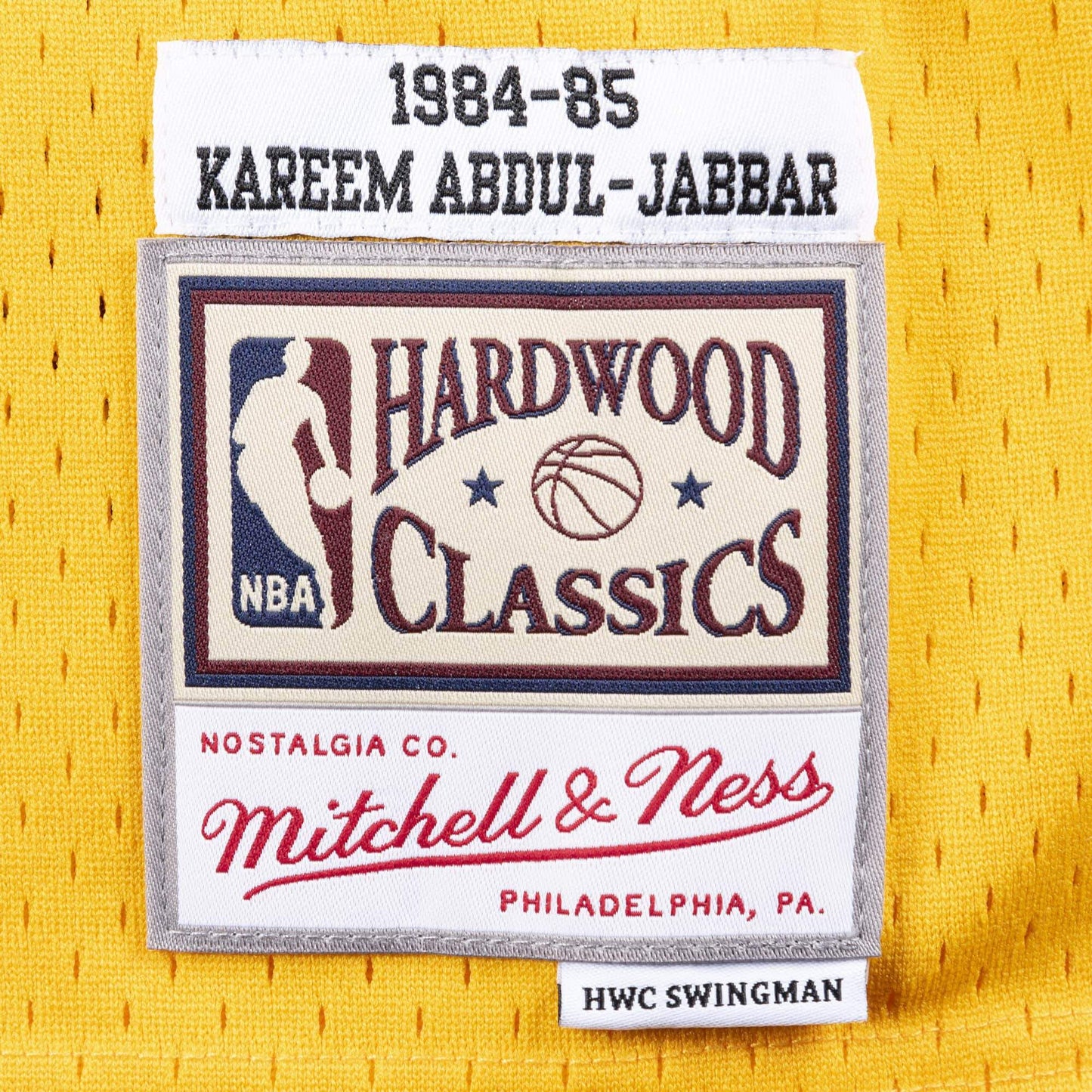 Mitchell & Ness Men's NBA Swingman Jersey Lakers 84 Kareem Abdul-Jabbar