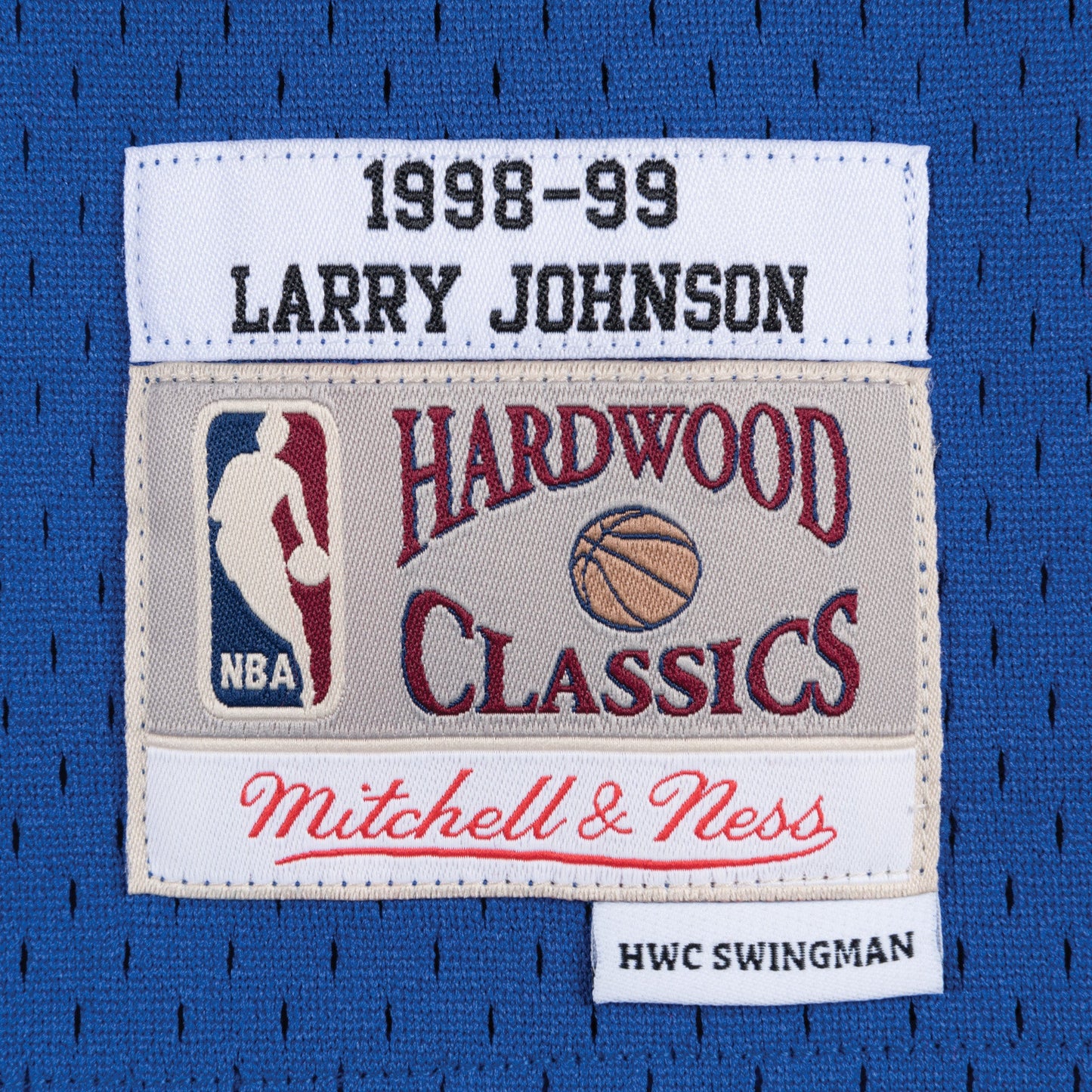 Men's Mitchell & Ness NBA Swingman Road Jersey Knicks 98 Larry Johnson