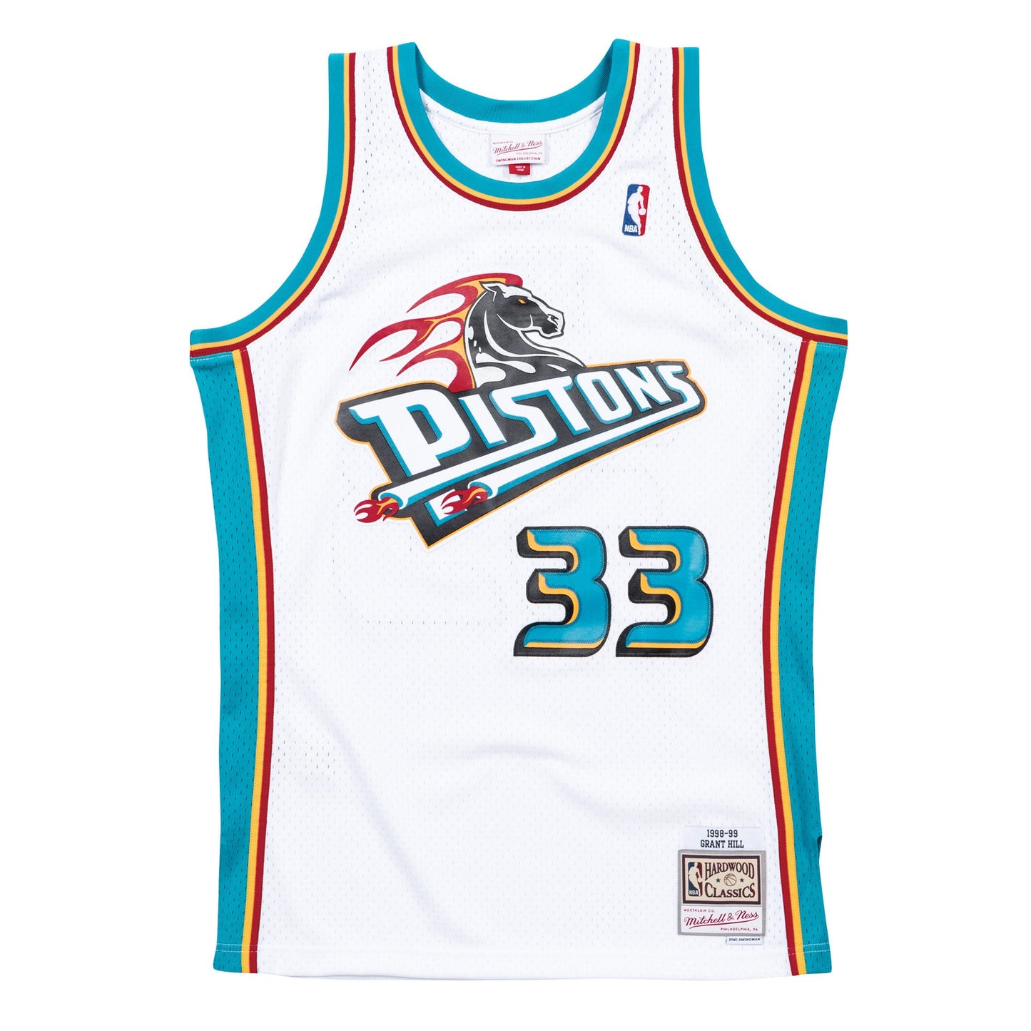 Mitchell & Ness Men's NBA Swingman Jersey Pistons 98 Grant Hill