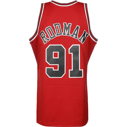 Mitchell & Ness Men's NBA Swingman Road Jersey Bulls 97 Dennis Rodman Jerseys