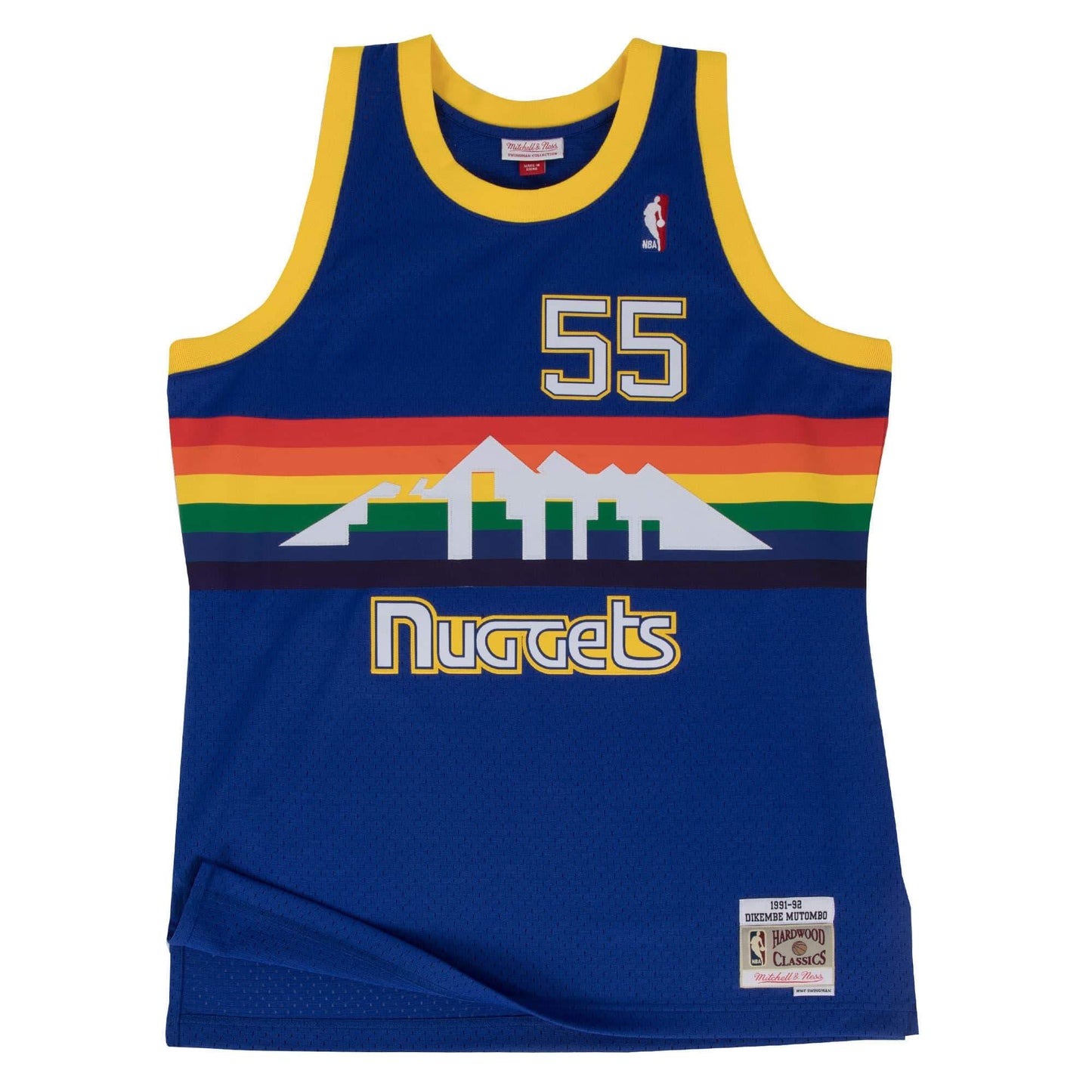 Mitchell & Ness Men's NBA Swingman Road Jersey Nuggets 91 Dikembe Mutombo