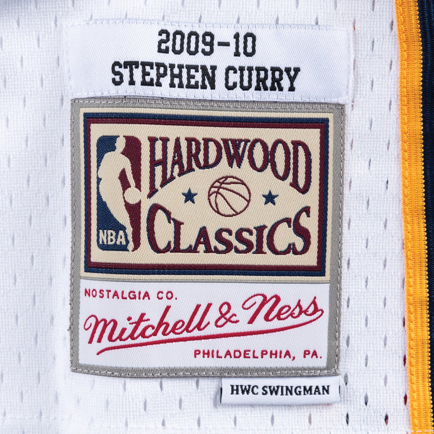 Mitchell & Ness Men's NBA Swingman Home Jersey Warriors 09 Steph Curry