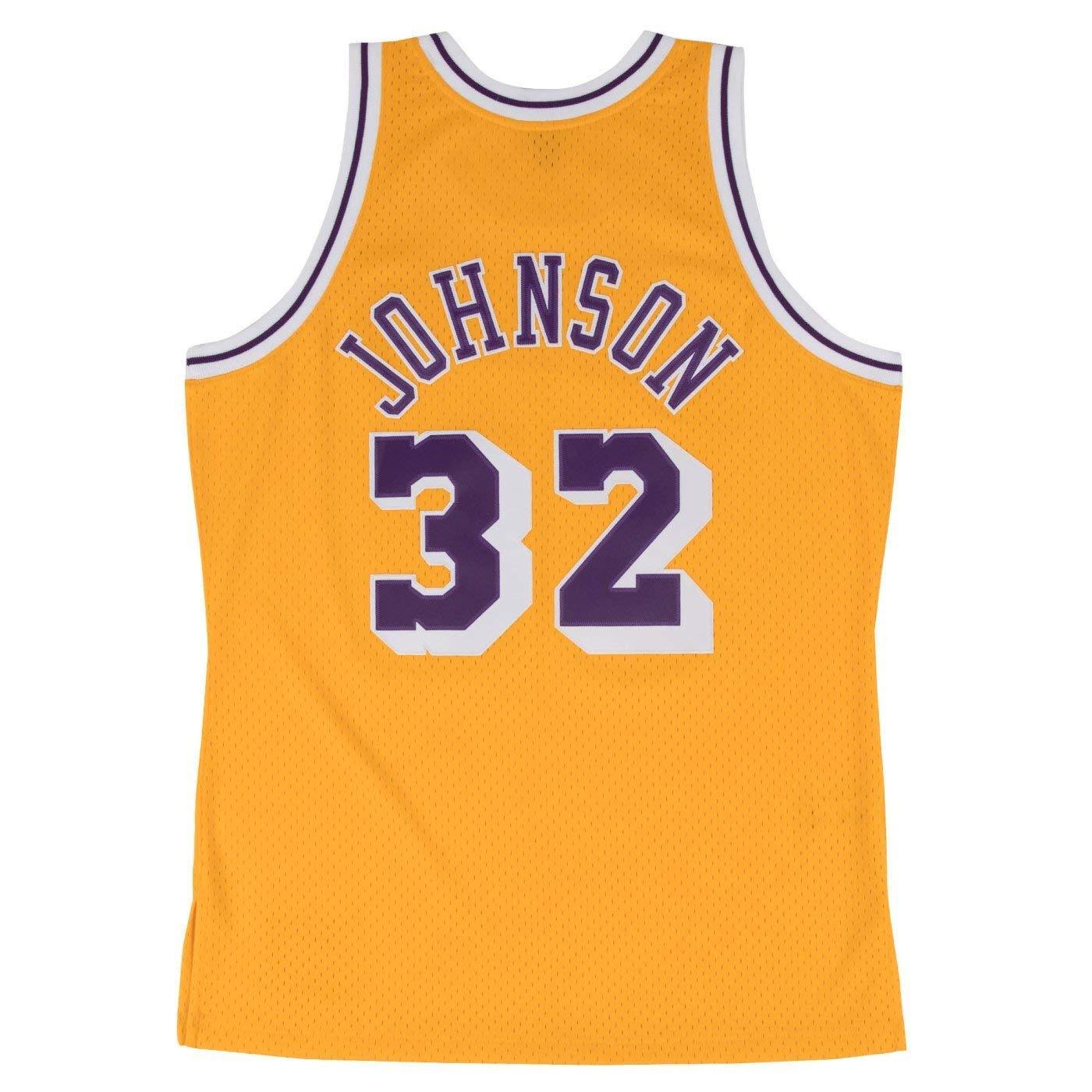 Mitchell & Ness Men's NBA Swingman Home Jersey Lakers 84 Magic Johnson