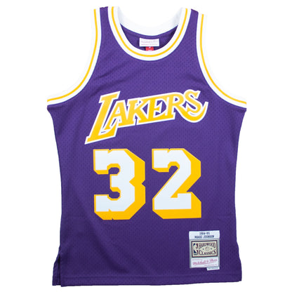 Mitchell & Ness Men's NBA Swingman Road Jersey Lakers 84 Magic Johnson