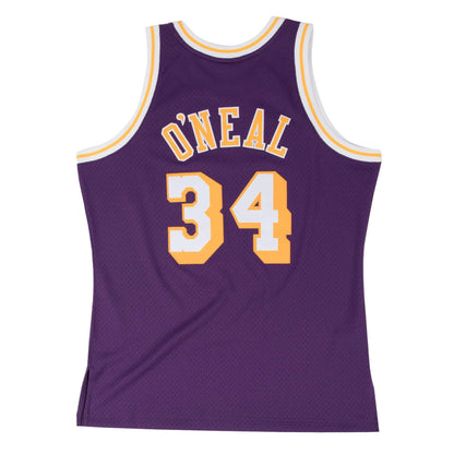 Mitchell & Ness Men's NBA Swingman Road Jersey Lakers 96 Shaquille O'Neal