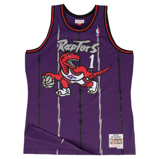 Men's Mitchell & Ness NBA Swingman Road Jersey Raptors 98 Tracy Mcgrady