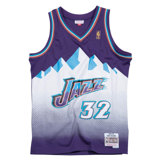 Mitchell & Ness Men's NBA Swingman Road Jersey Jazz 96 Karl Malone