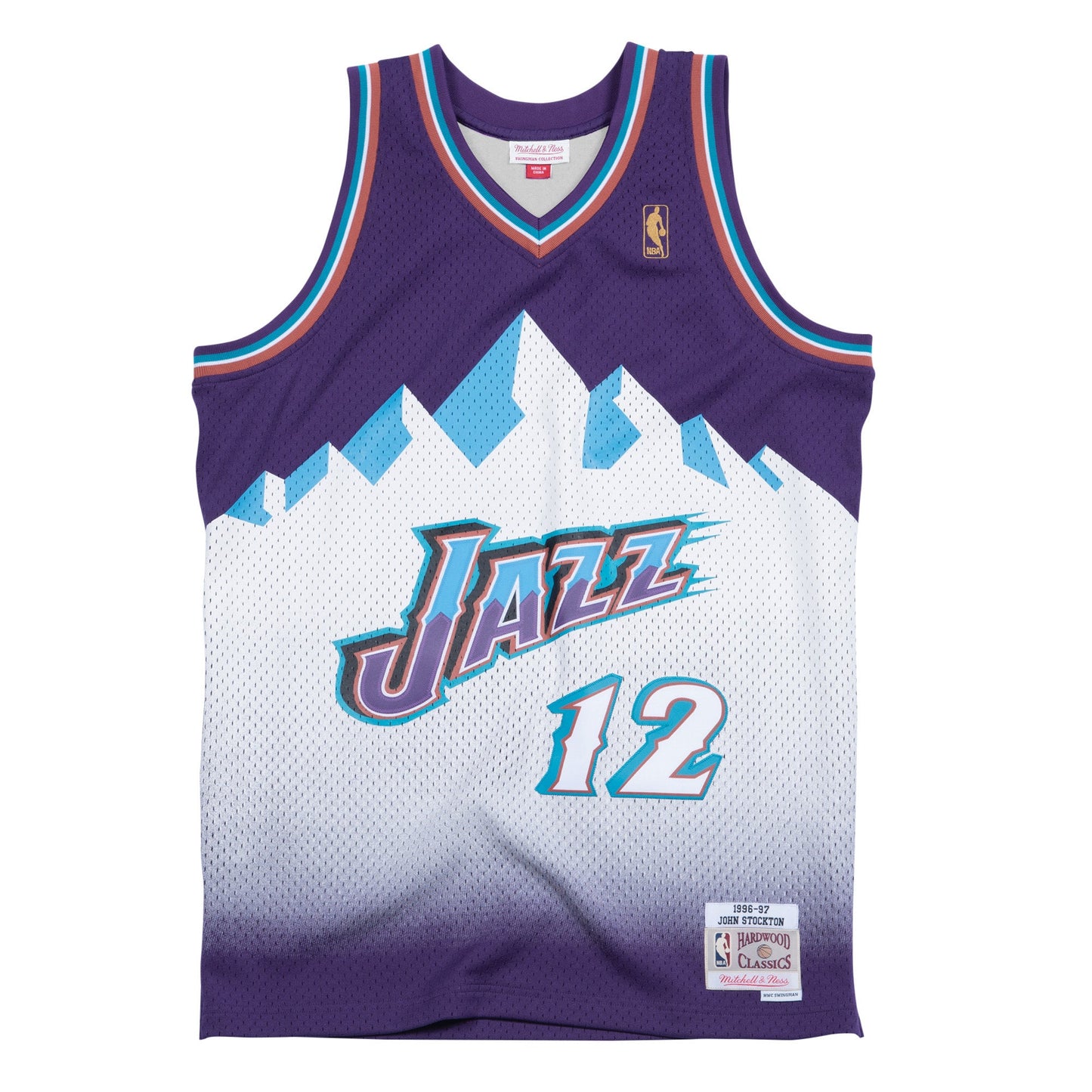 Men's Mitchell & Ness NBA Swingman Road Jersey Jazz 96 John Stockton