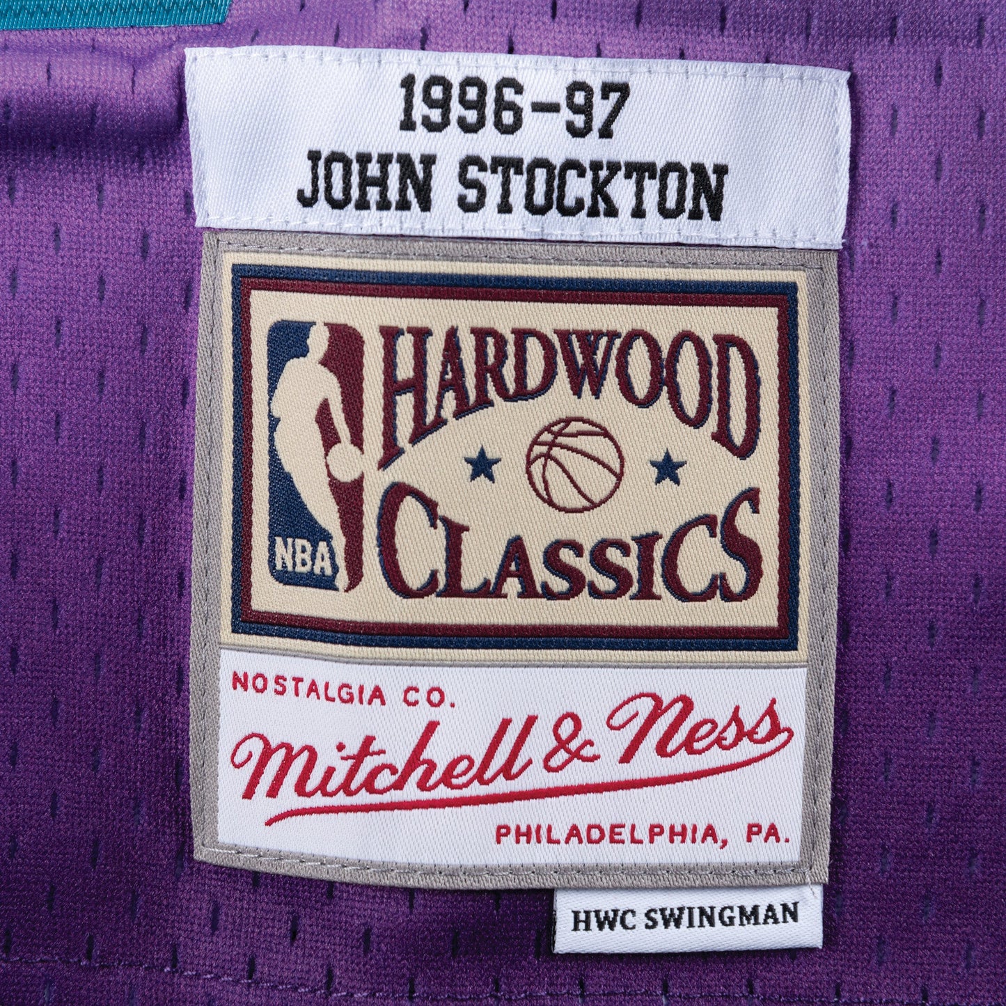 Men's Mitchell & Ness NBA Swingman Road Jersey Jazz 96 John Stockton