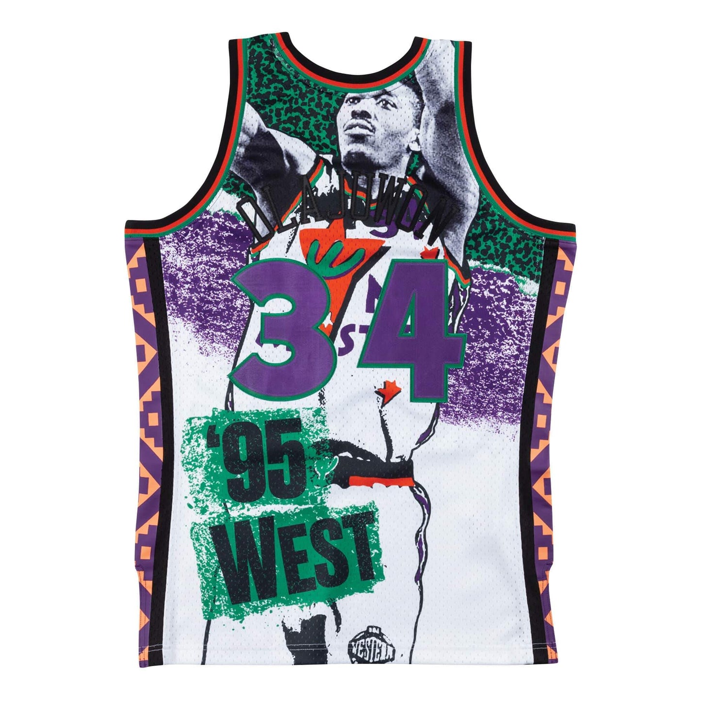 Men's Mitchell & Ness NBA Sublimated Swingman Jersey Allstar West 95 Olajuwon