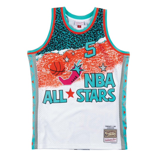 Mitchell & Ness Men's NBA Sublimated Swingman Jersey Allstar West 96 Kidd