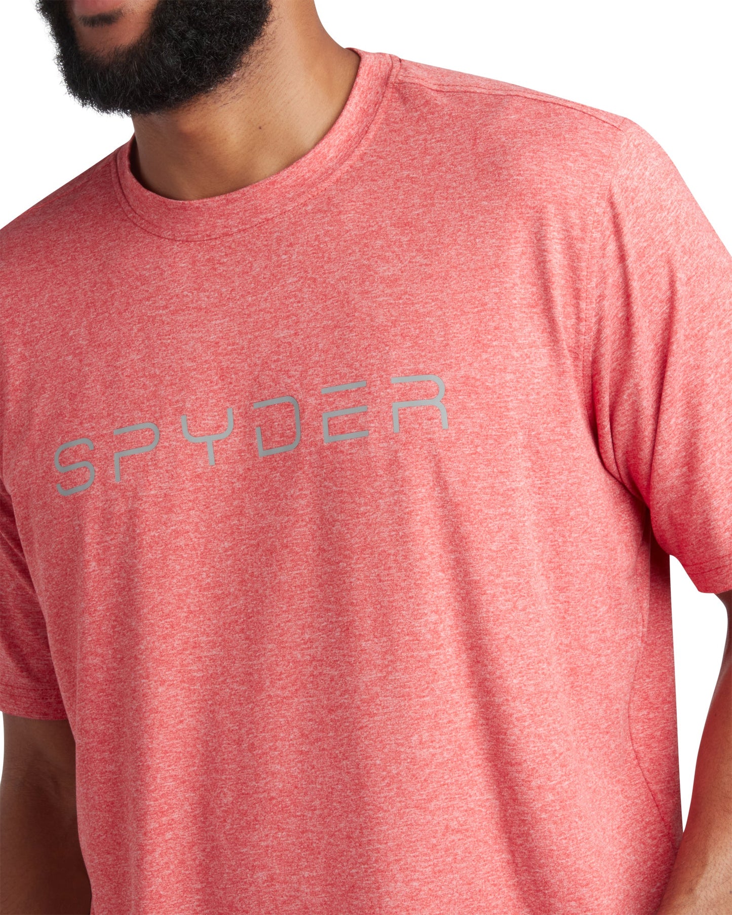 Men's Short Sleeve Wordmark Tee - Spyder Red