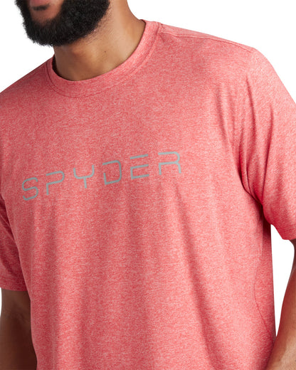 Men's Short Sleeve Wordmark Tee - Spyder Red