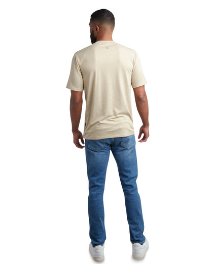 Men's Short Sleeve Wordmark Tee - Stone
