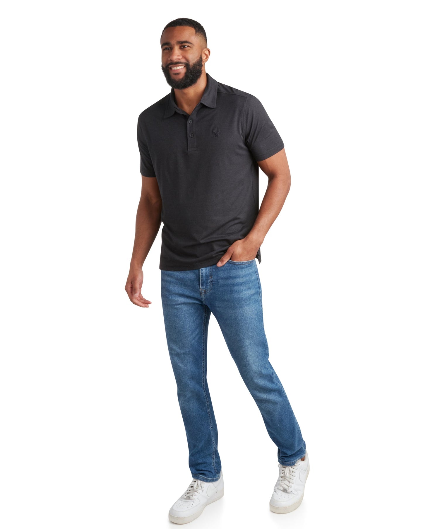 Spyder Men's Short Sleeve Jersey - Black