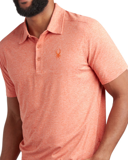 Men's Short Sleeve Jersey Polo - Burnt Orange
