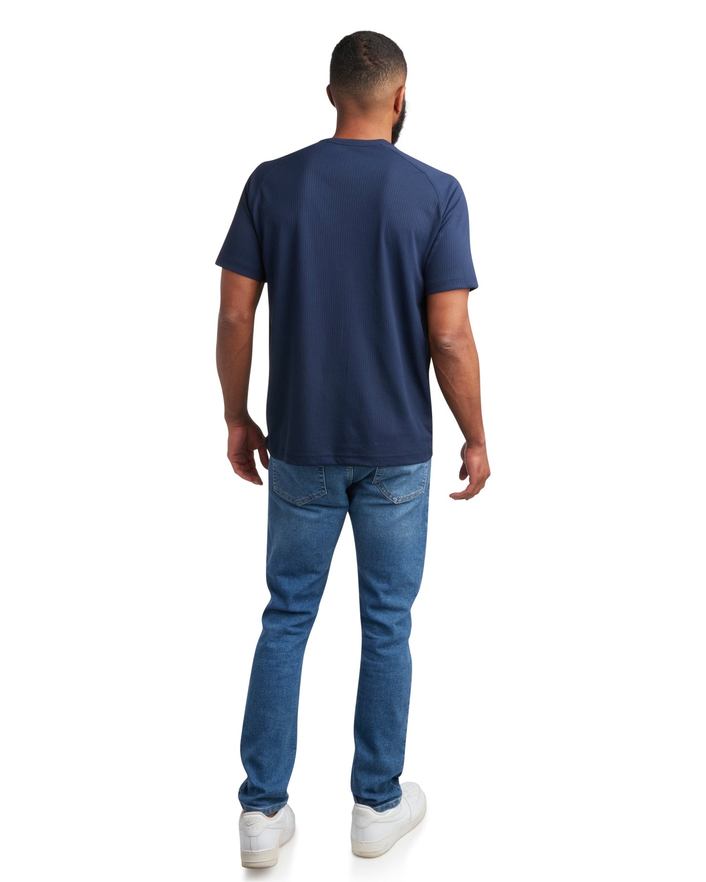 Men's Short Sleeve Henley - Navy