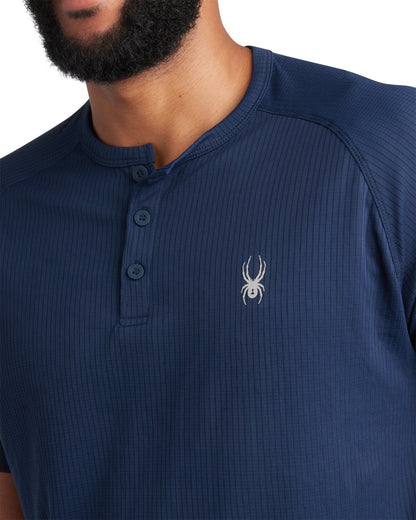 Men's Short Sleeve Henley - Navy
