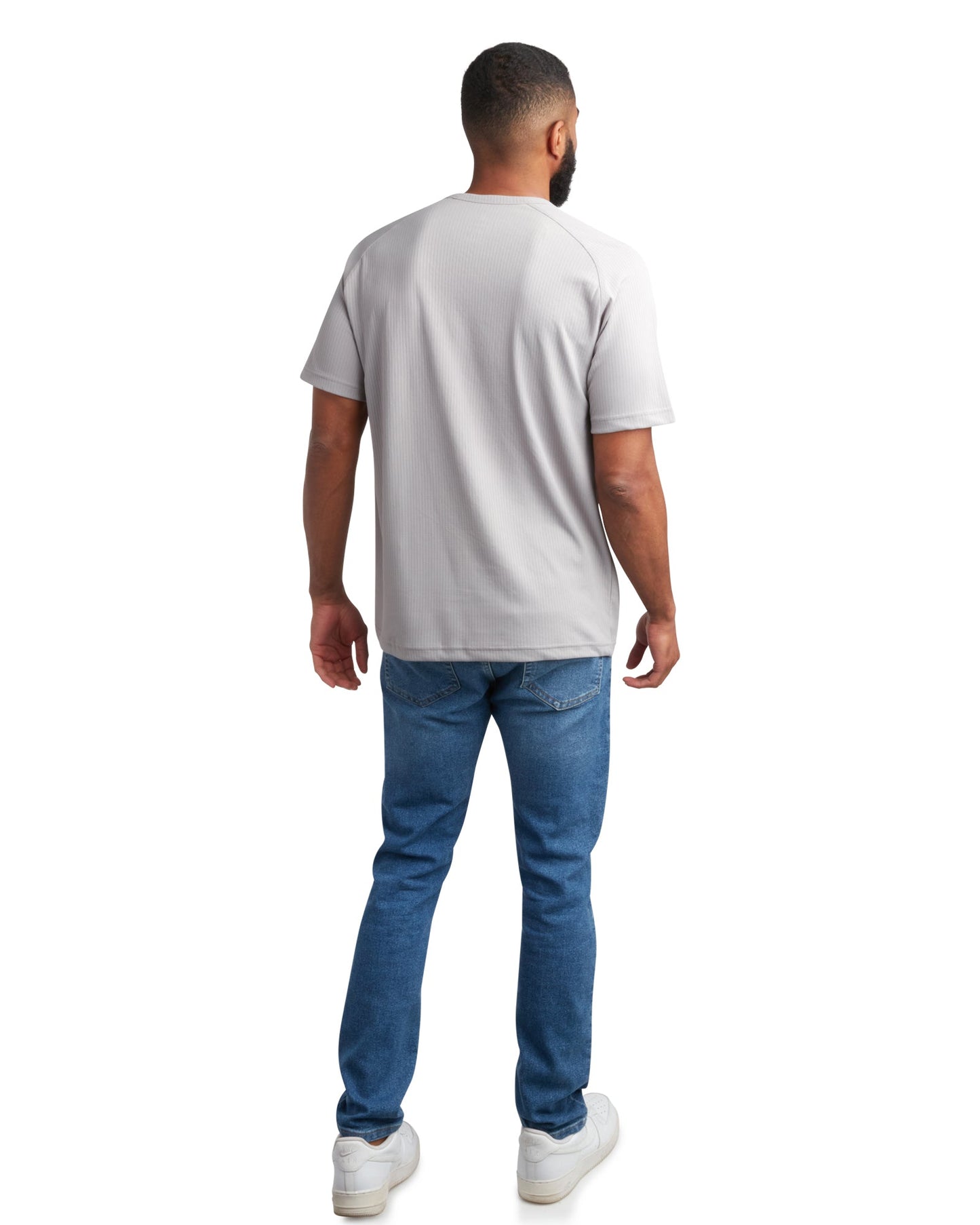 Men's Short Sleeve Henley - Pewter