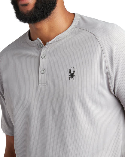 Men's Short Sleeve Henley - Pewter