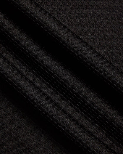 Men's Long Sleeve Thermal Henley - Black