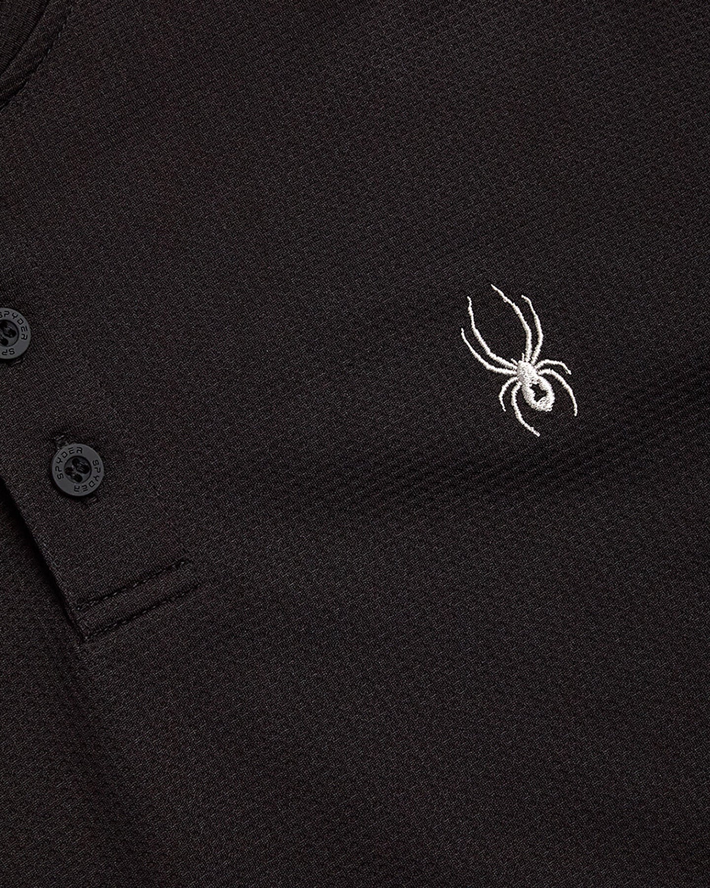 Men's Long Sleeve Thermal Henley - Black