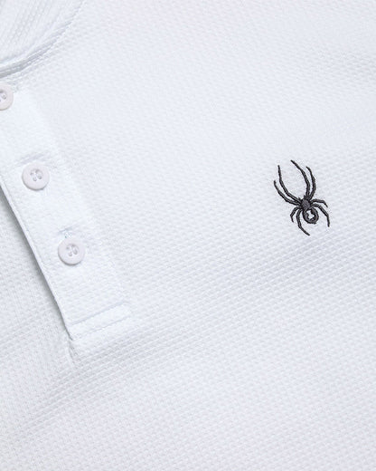 Men's Long Sleeve Thermal Henley - White