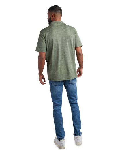 Men's Short Sleeve Tech Pique - Spruce Green
