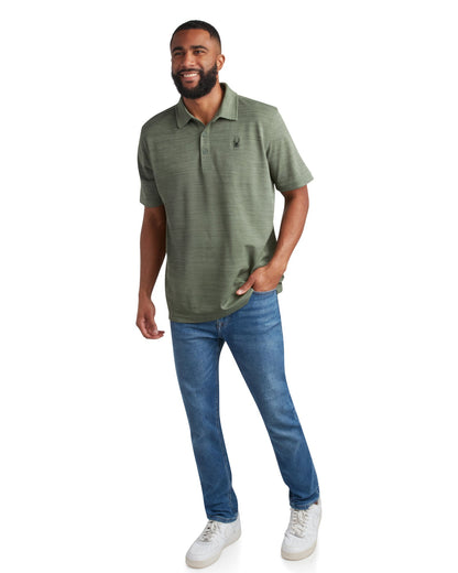 Men's Short Sleeve Tech Pique - Spruce Green